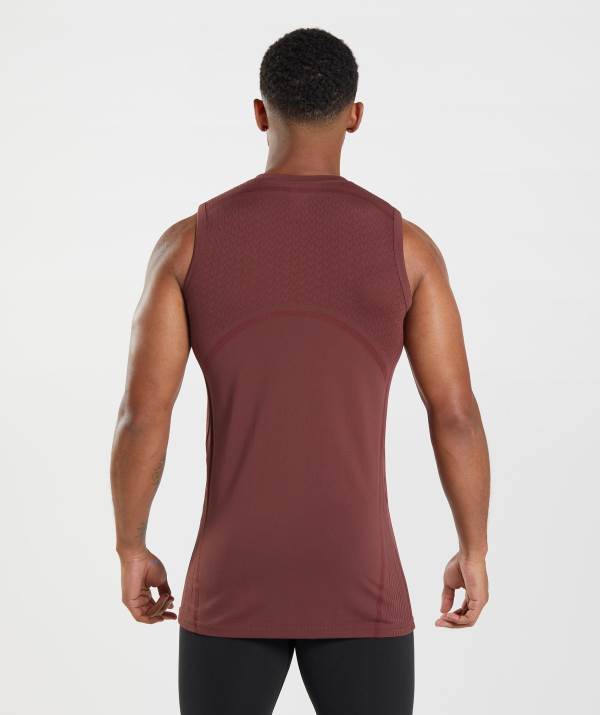 Panske Tielko Gymshark 315 Seamless Ruzove Hnede | ES9258341